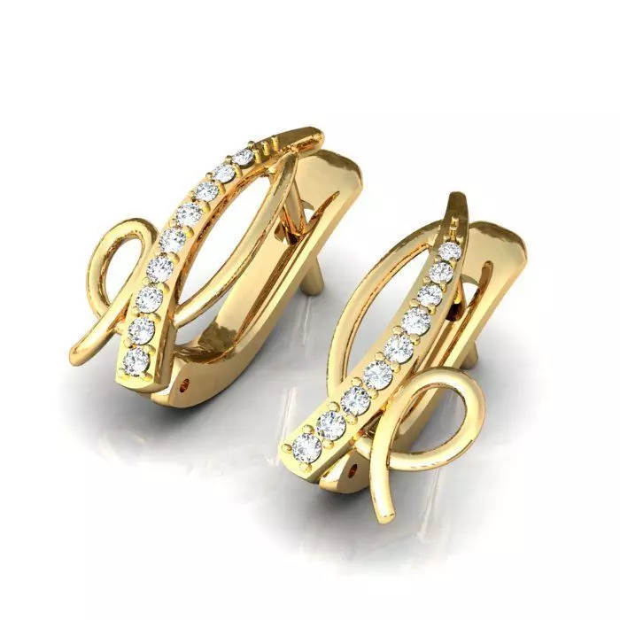 Earring 3D print model_0