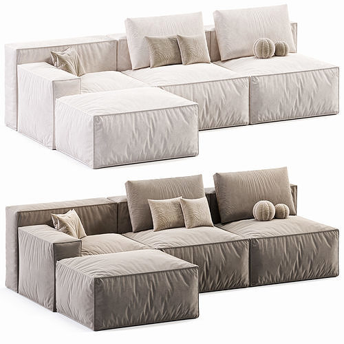 Chento Loft Sofa By Tuodivano Low-poly 3D model