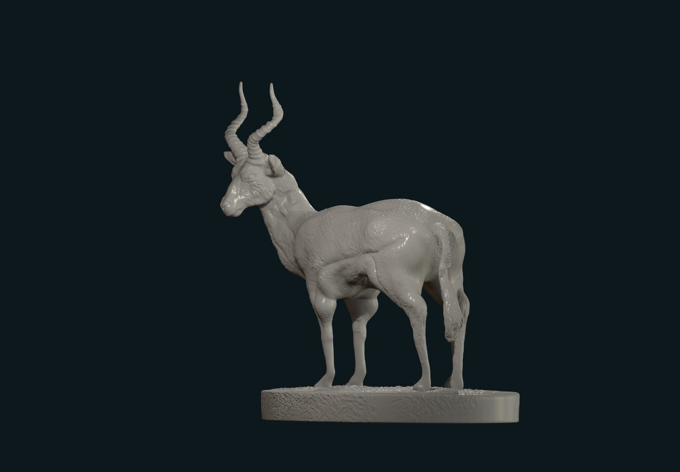 Antelope stl 3D print model_2