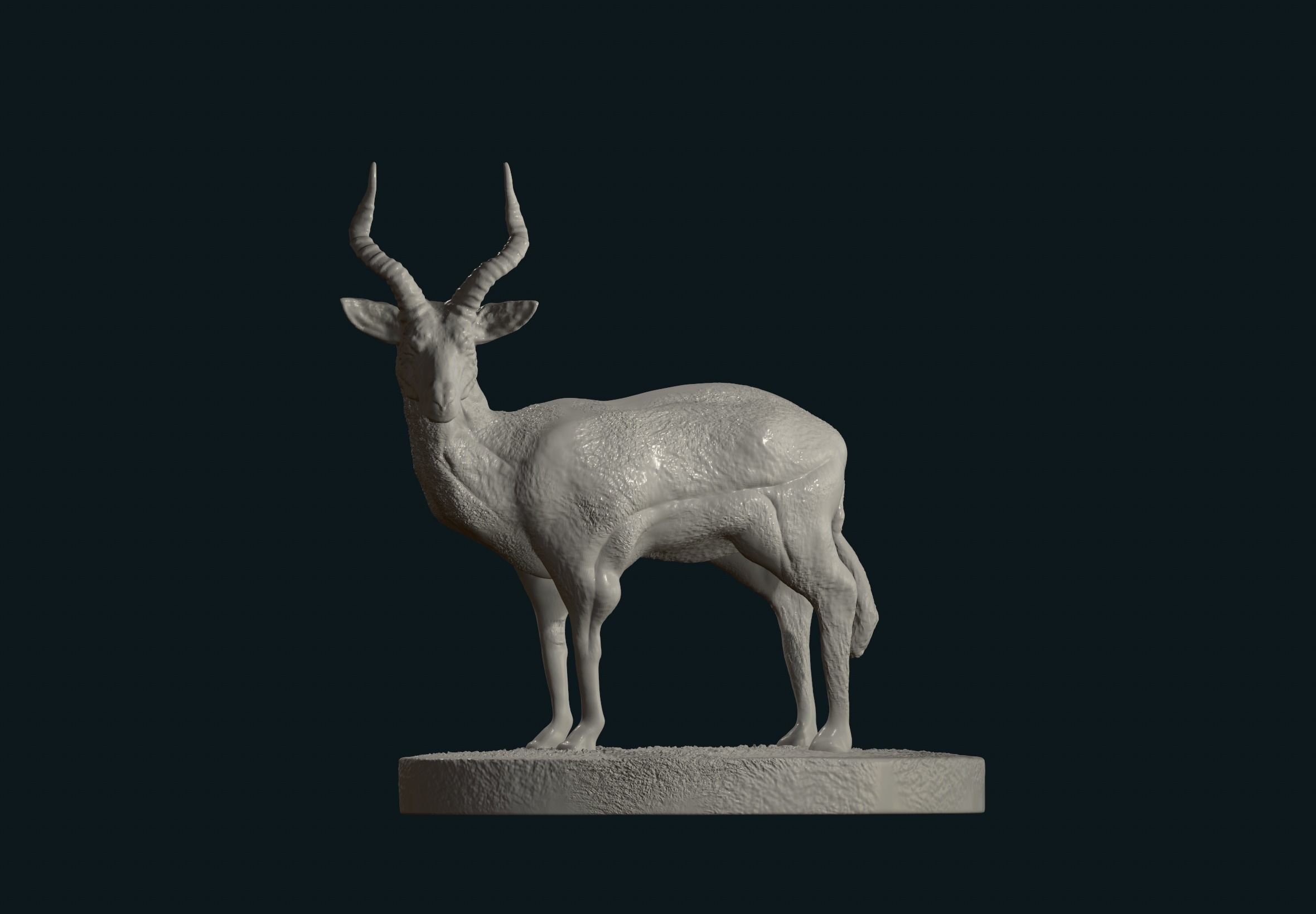 Antelope stl 3D print model_1