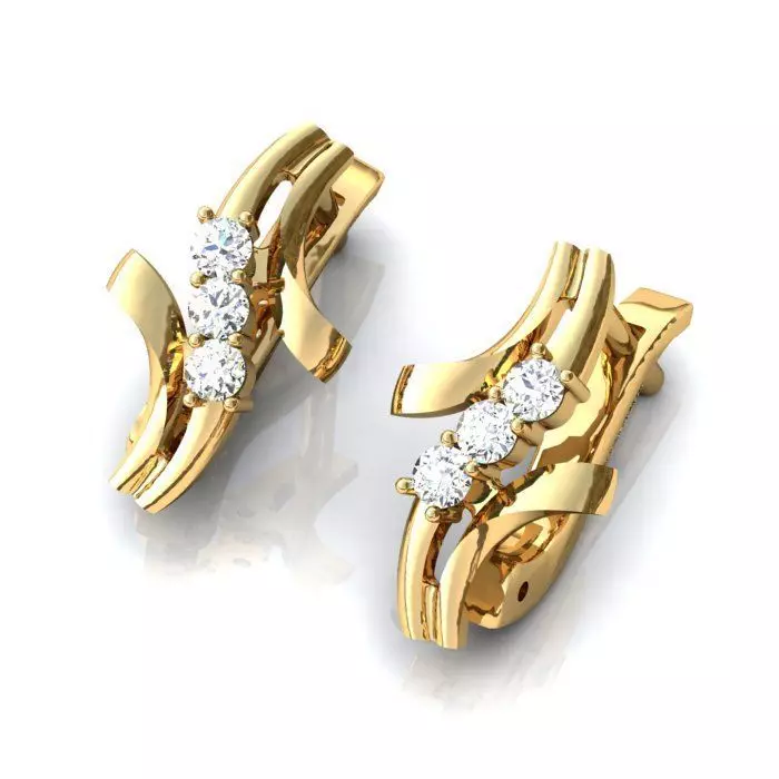 Earring 3D print model_0