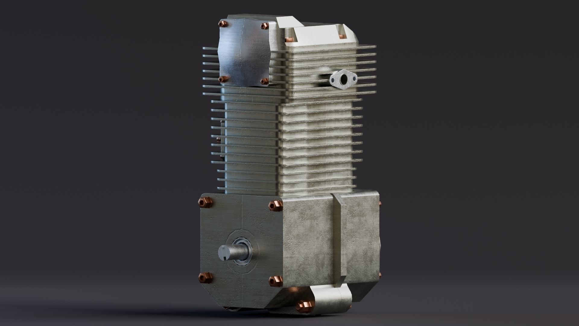 Realistic Engine - Internal Combustion Engine Low-poly 3D model_7