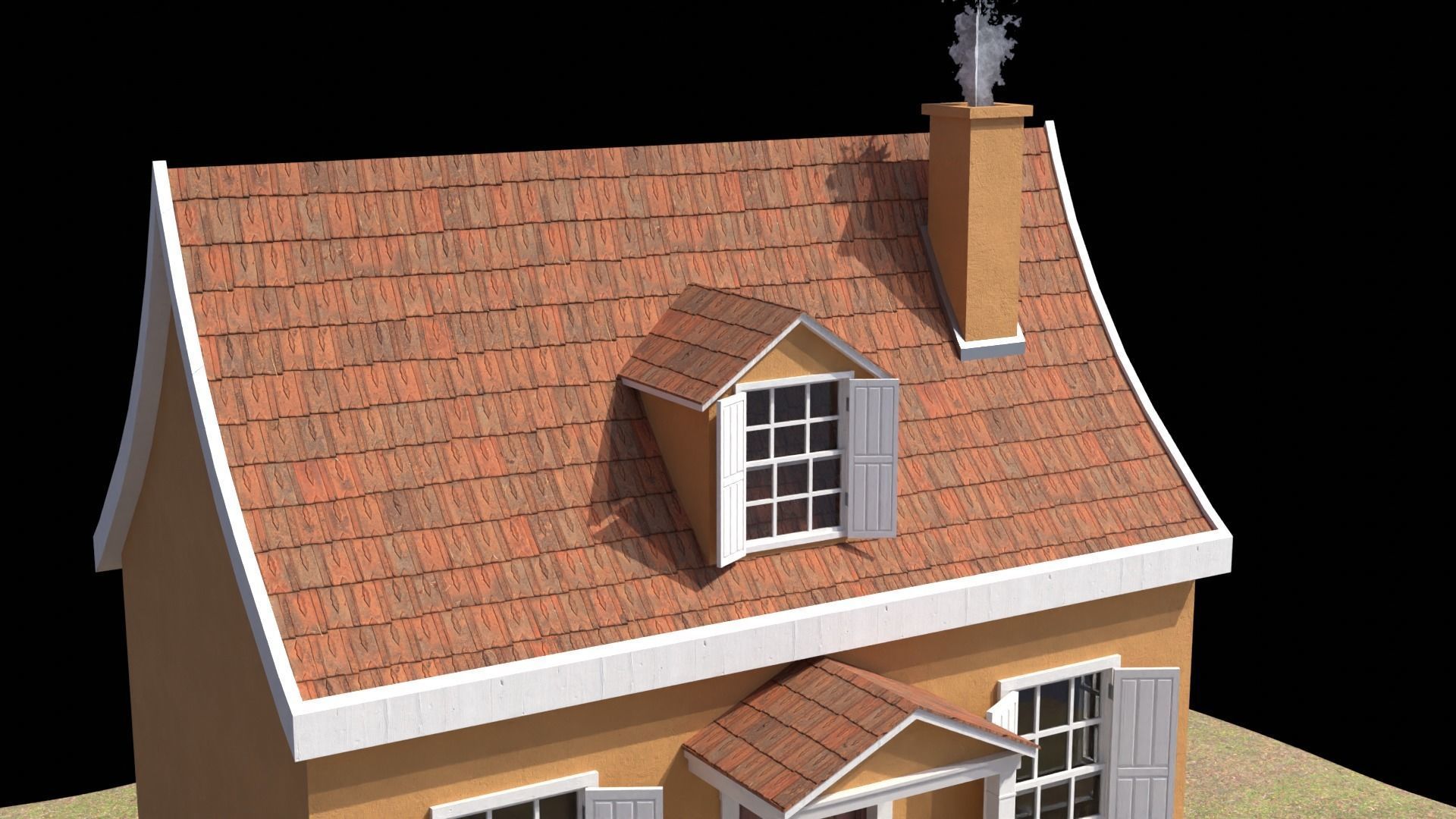 Town House Free low-poly 3D model_1