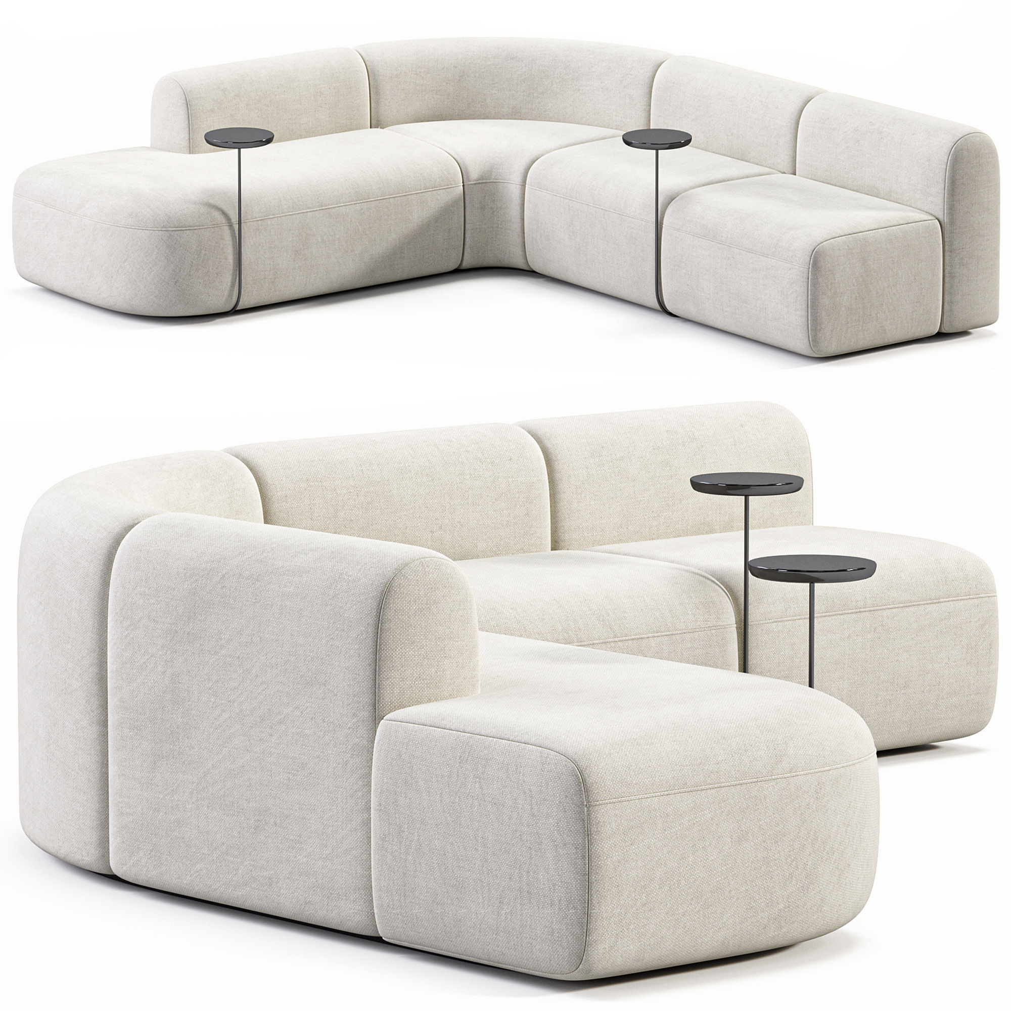 ARTIKO Sectional Modular Sofa By MDD Low-poly 3D model_4