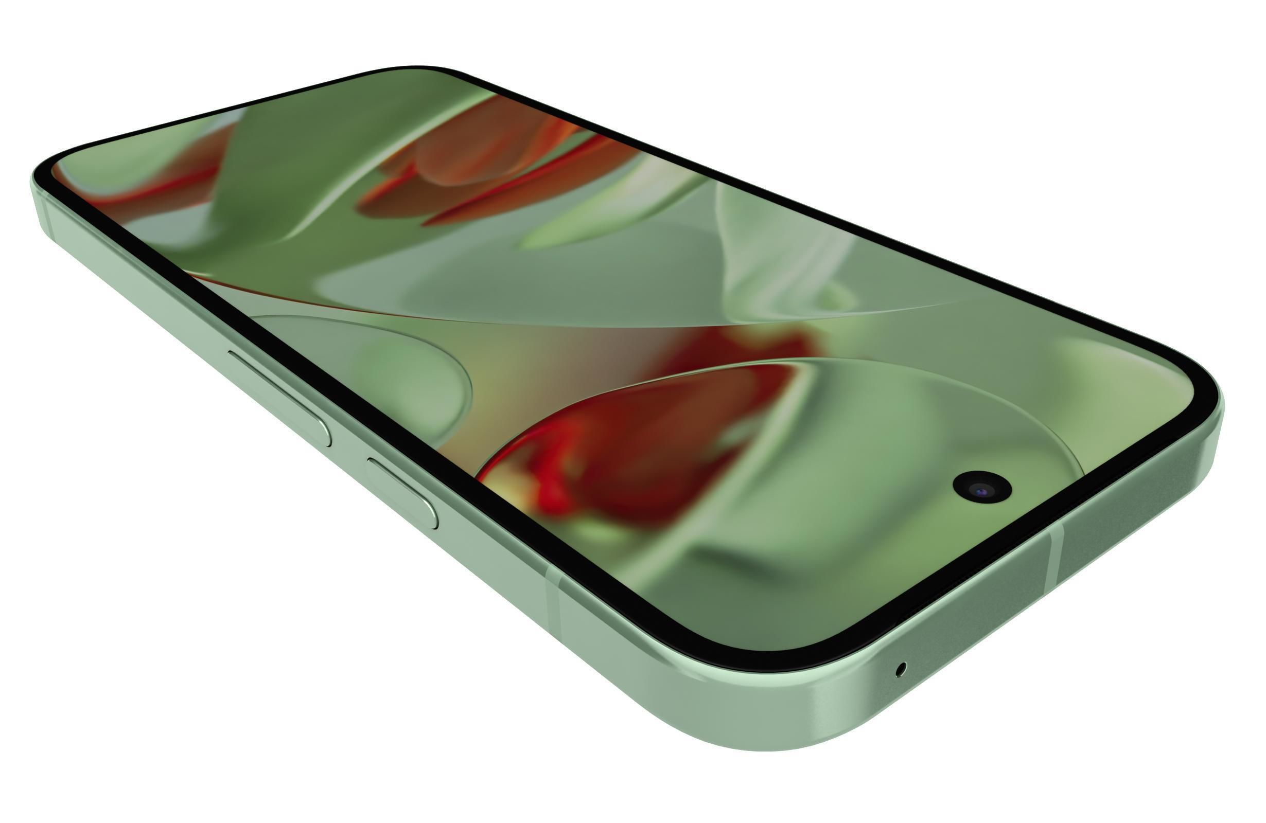 Google Pixel 9 Green 3D model_13