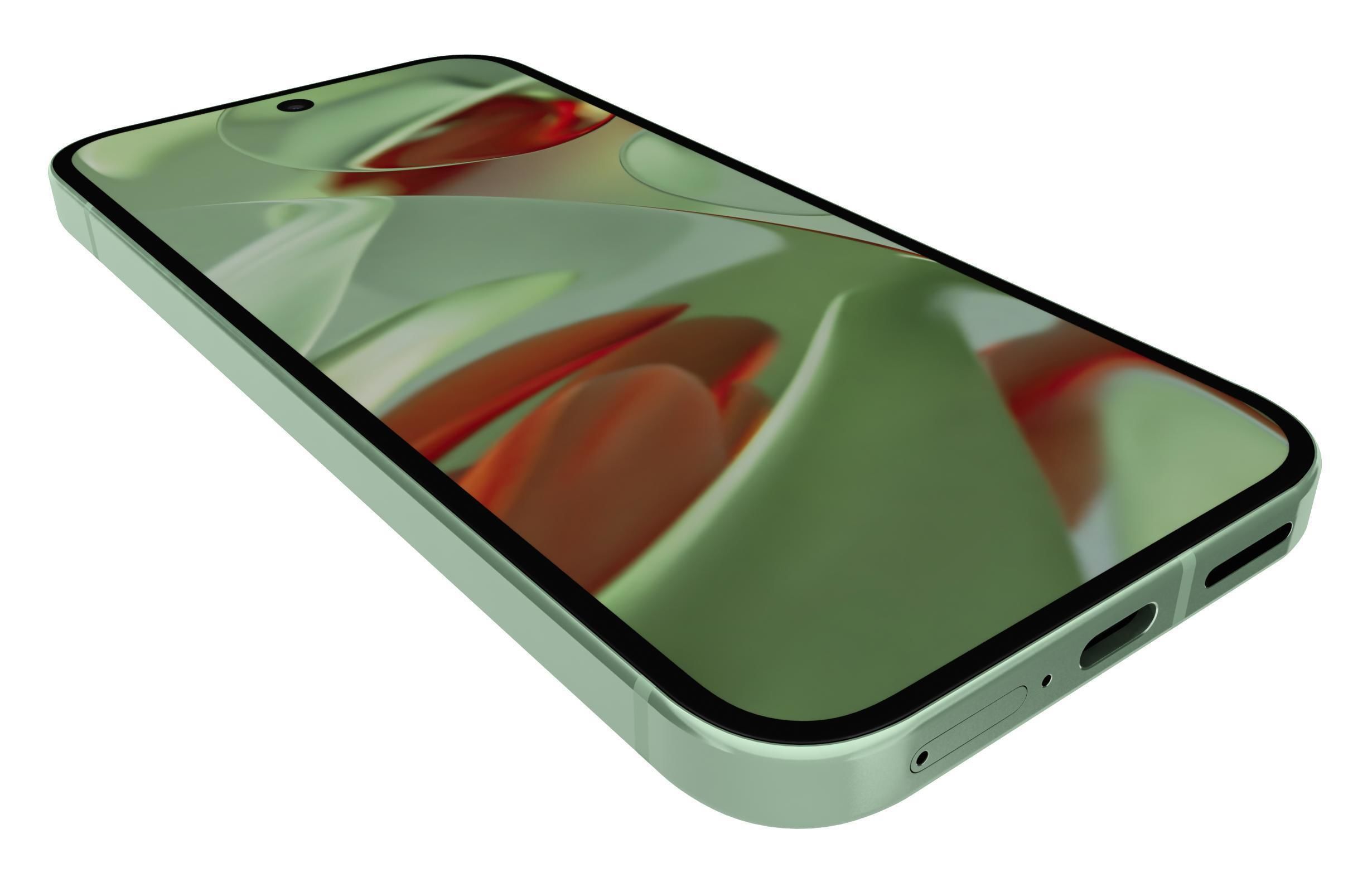 Google Pixel 9 Green 3D model_12