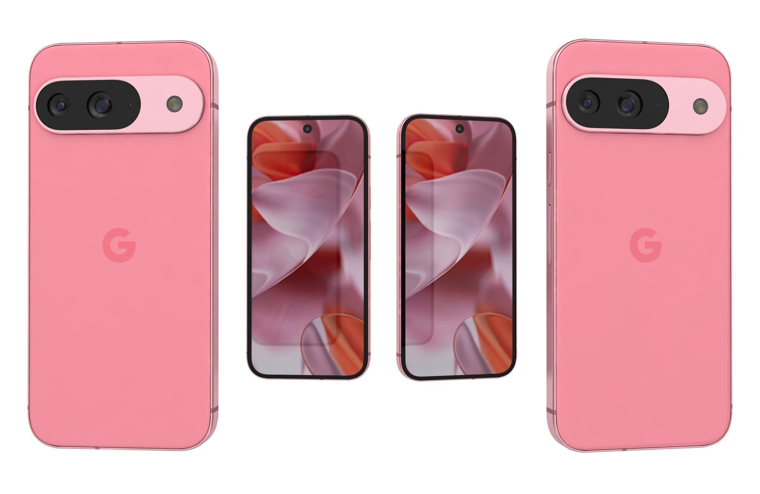 Google Pixel 9 Rose 3D model_3