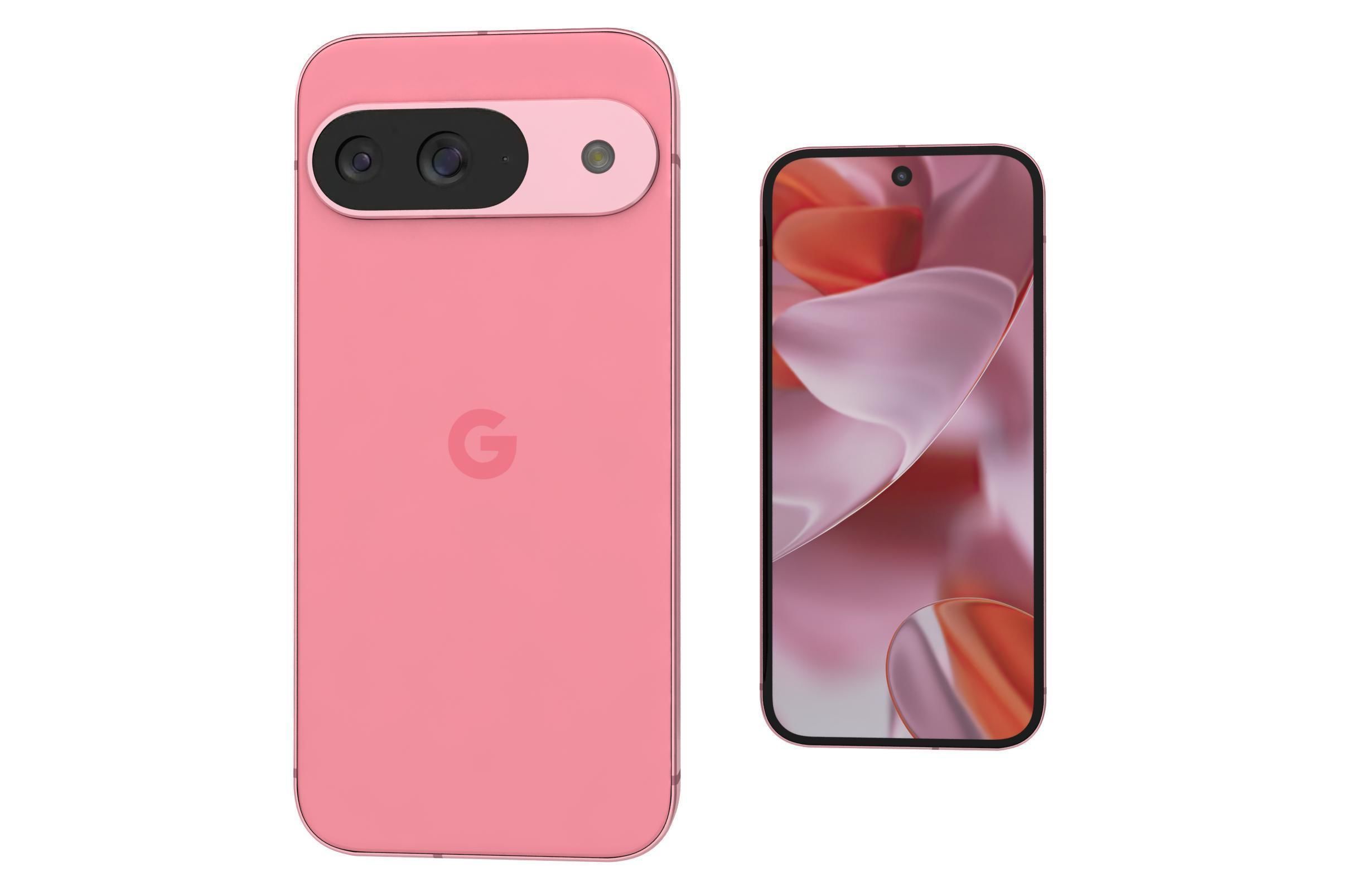 Google Pixel 9 Rose 3D model_7