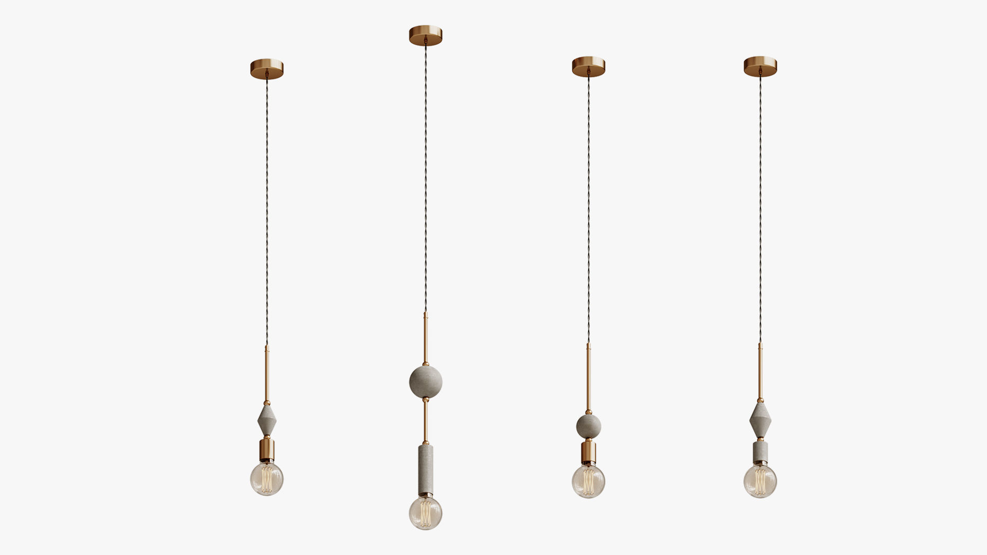 Unique Pendant Lamp Scandinavian Lamp Modern 3D model_2