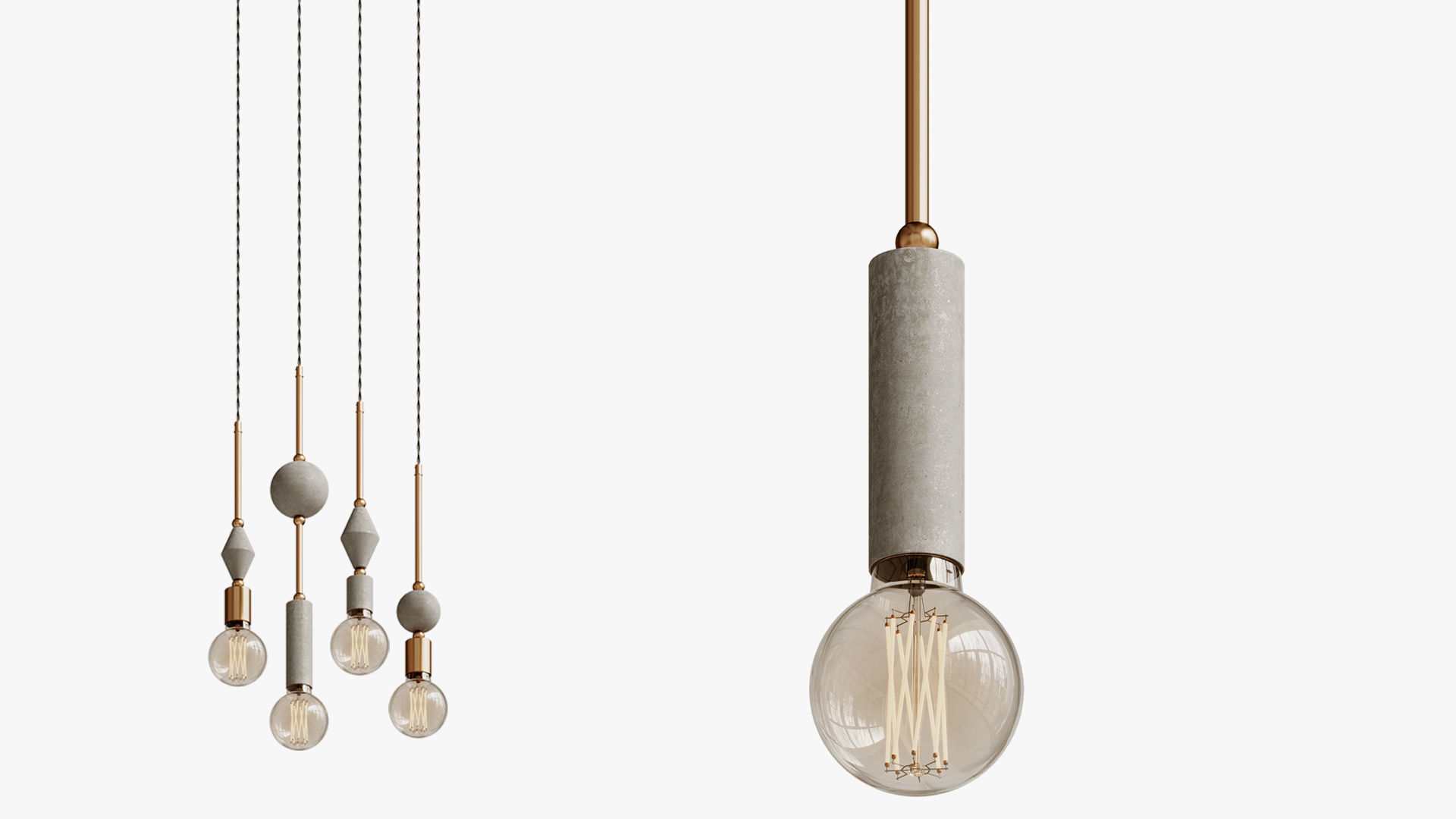 Unique Pendant Lamp Scandinavian Lamp Modern 3D model_3