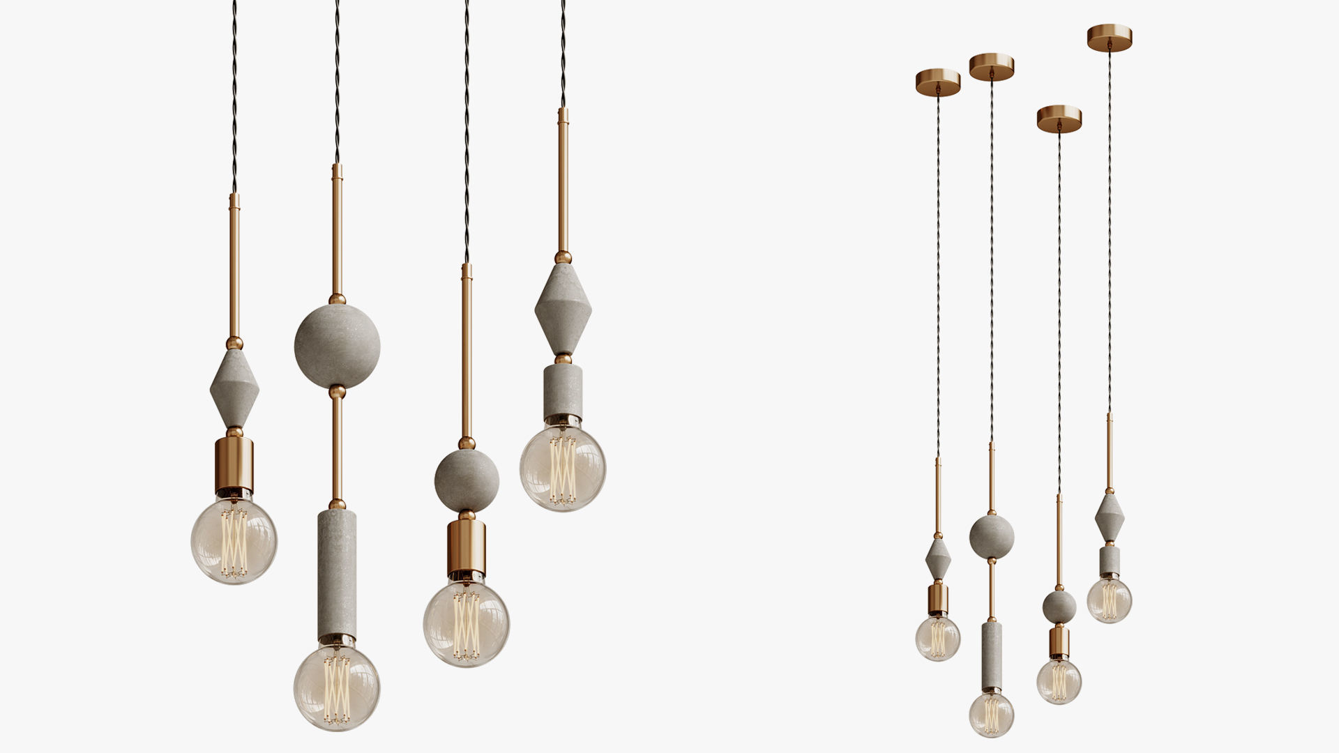 Unique Pendant Lamp Scandinavian Lamp Modern 3D model_1