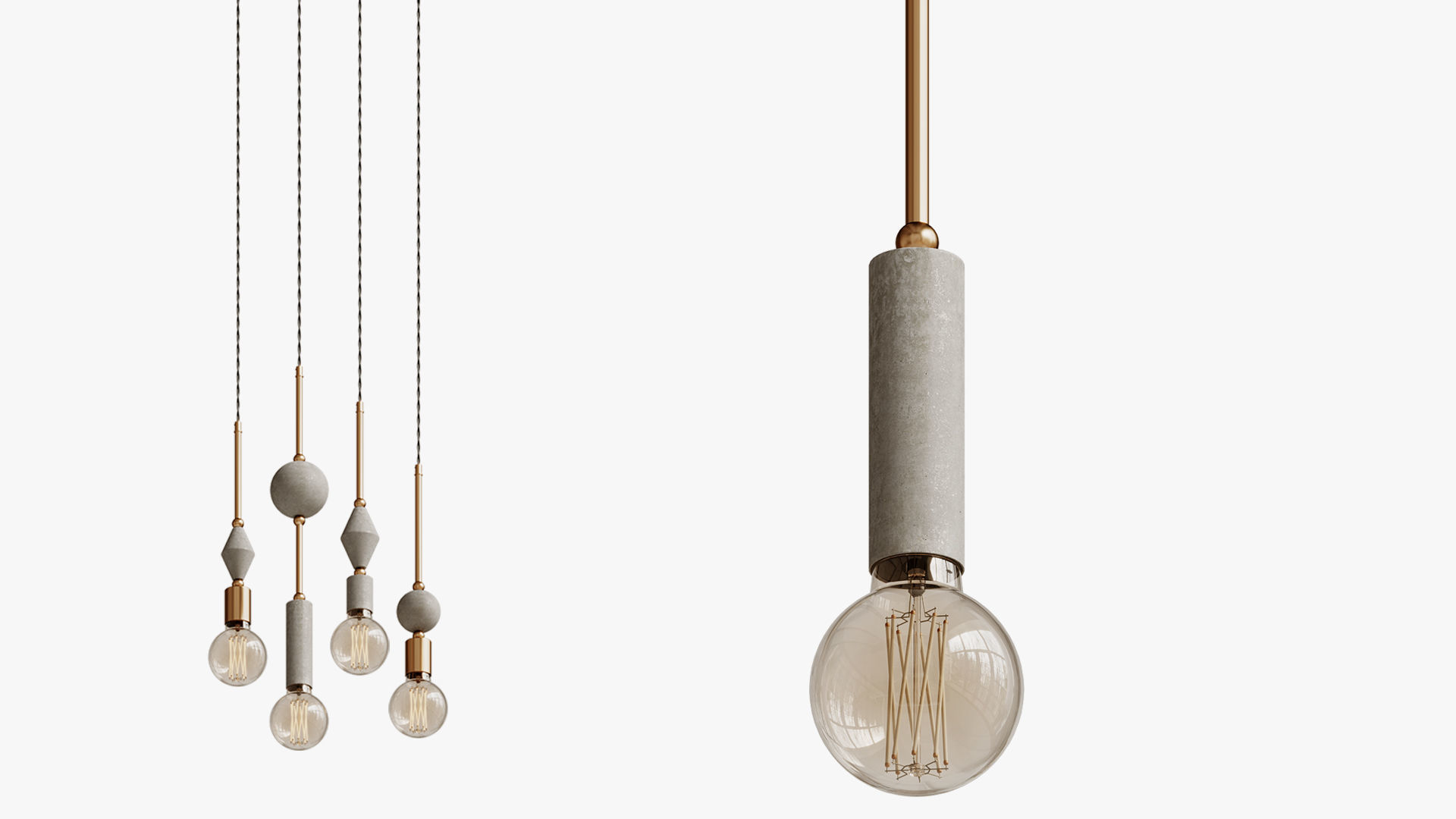 Unique Pendant Lamp Scandinavian Lamp Modern 3D model_4