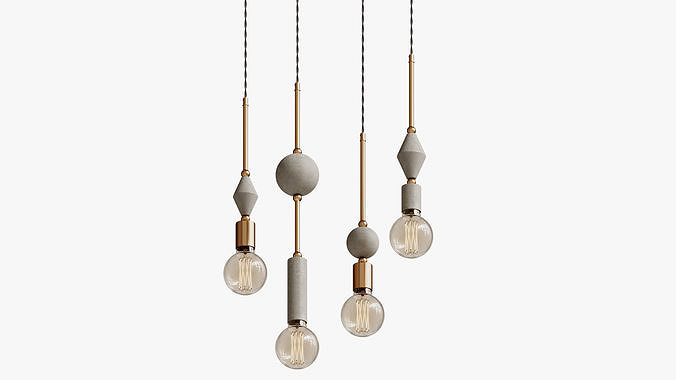 Unique Pendant Lamp Scandinavian Lamp Modern 3D model