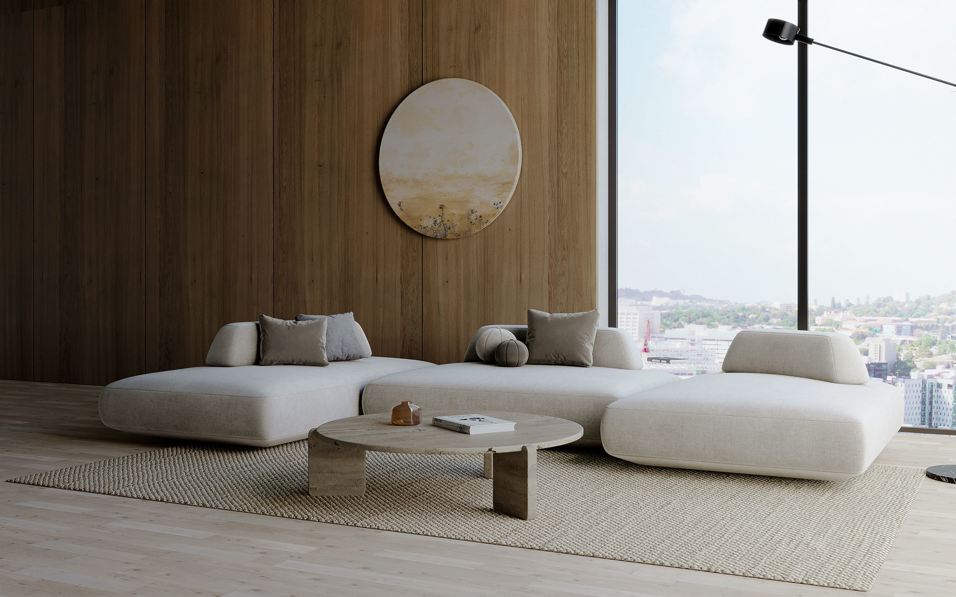 interior living room simple scene 40 3D model_1