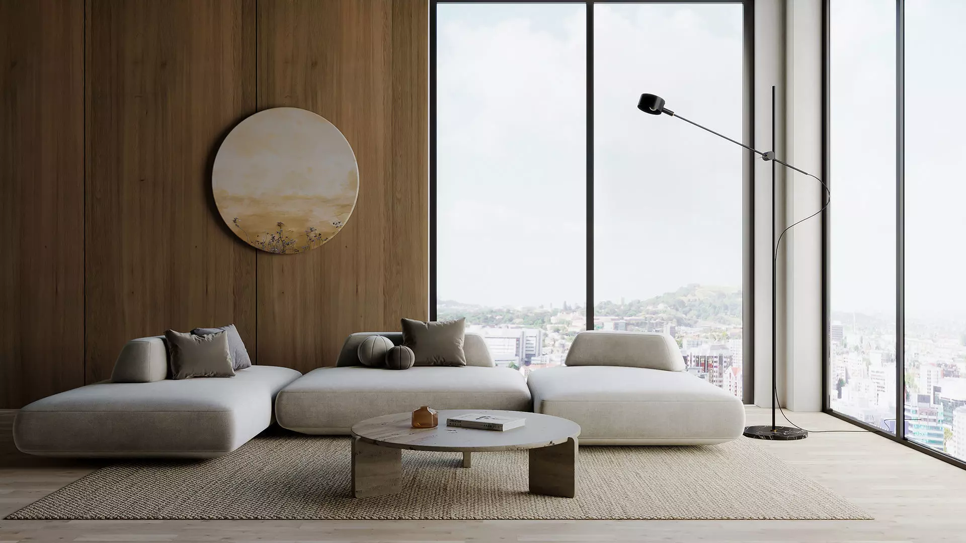 interior living room simple scene 40 3D model_0