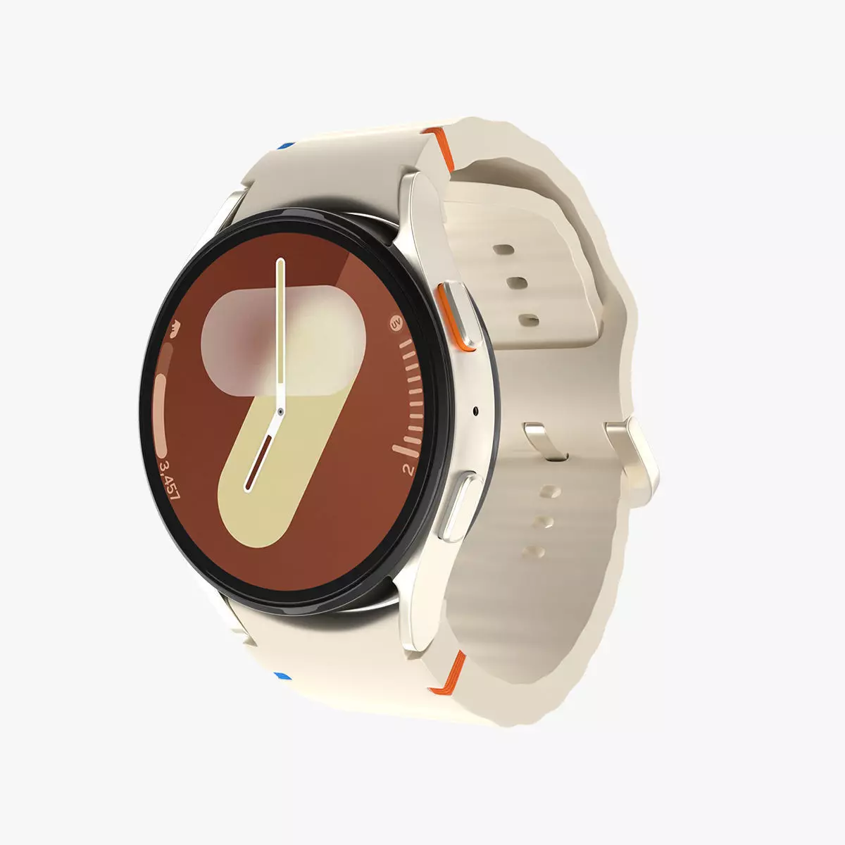 Samsung Galaxy Watch 7 Cream 3D model_0