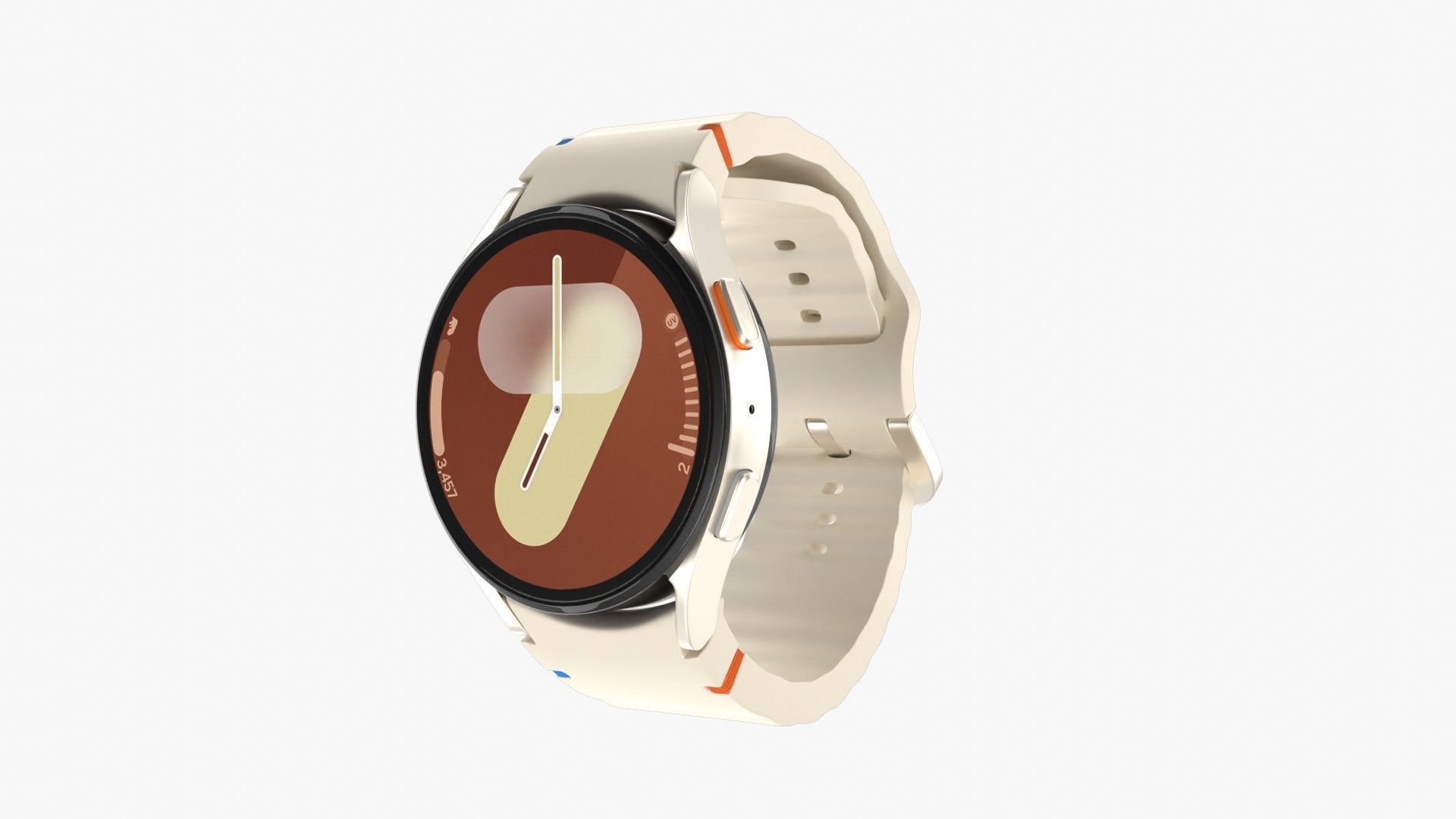 Samsung Galaxy Watch 7 Cream 3D model_2
