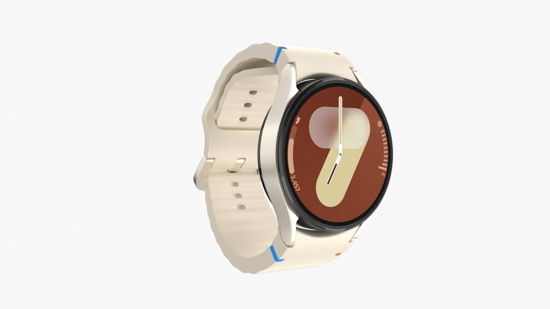 Samsung Galaxy Watch 7 Cream 3D model_3