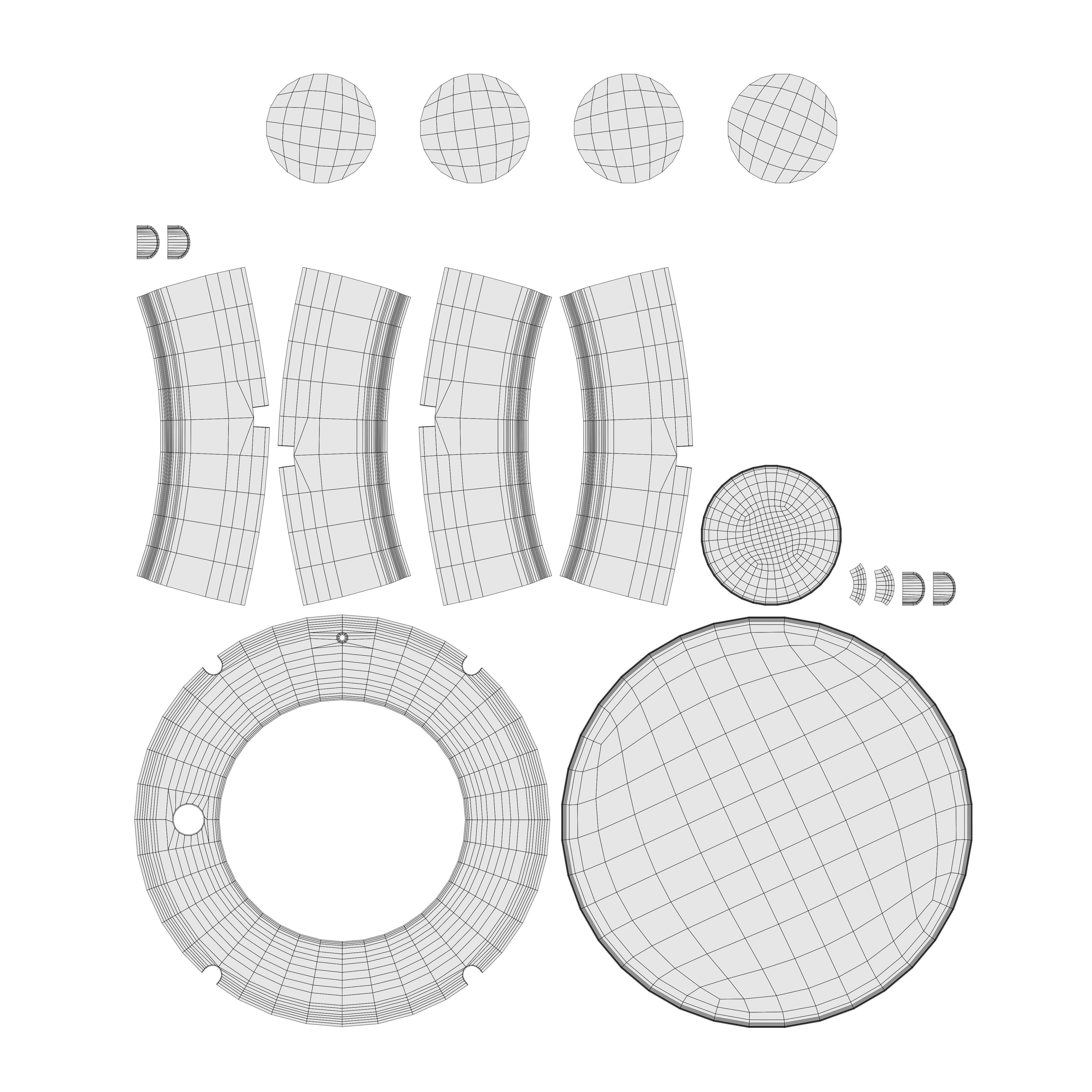 Samsung Galaxy Watch 7 Cream 3D model_8