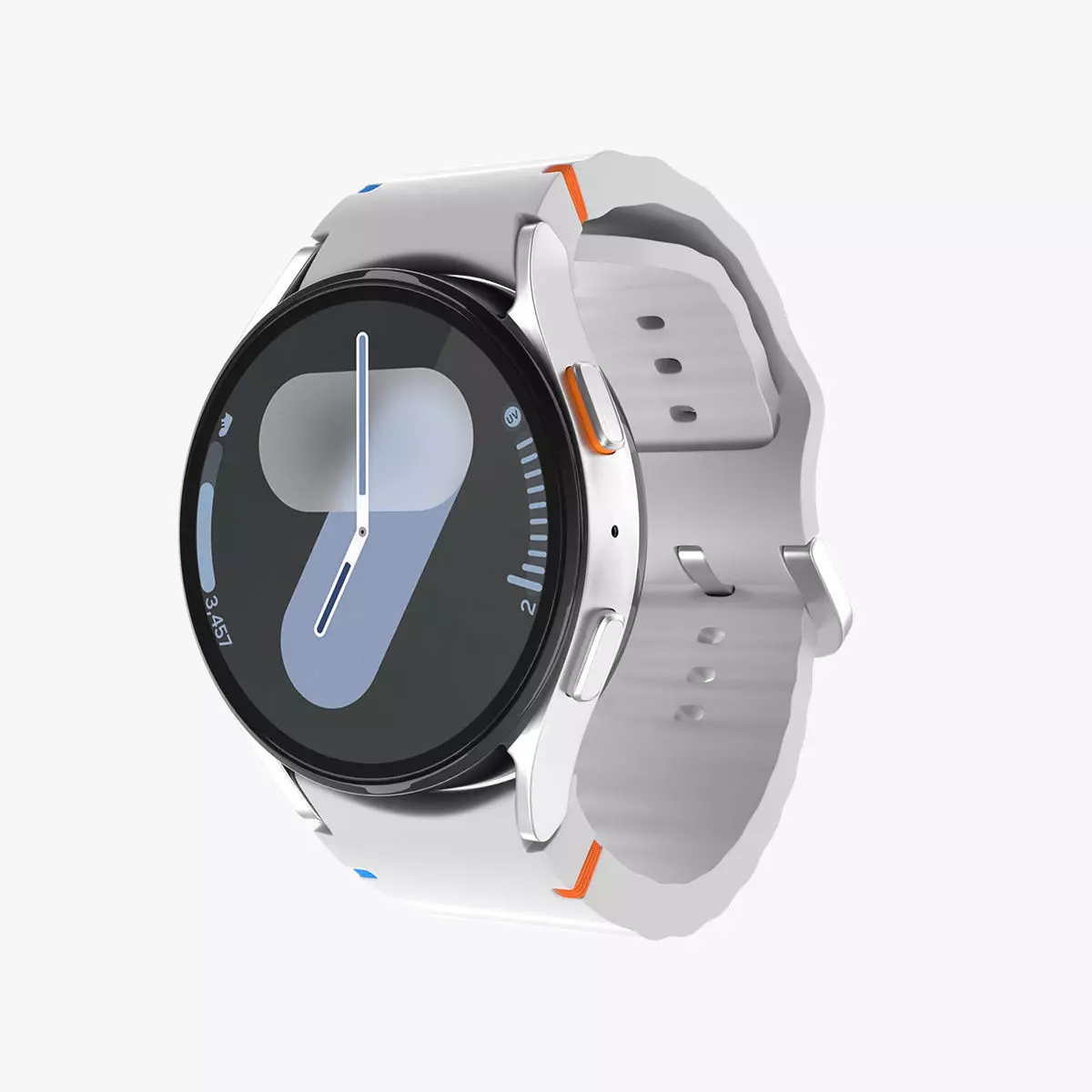 Samsung Galaxy Watch 7 Silver 3D model_0