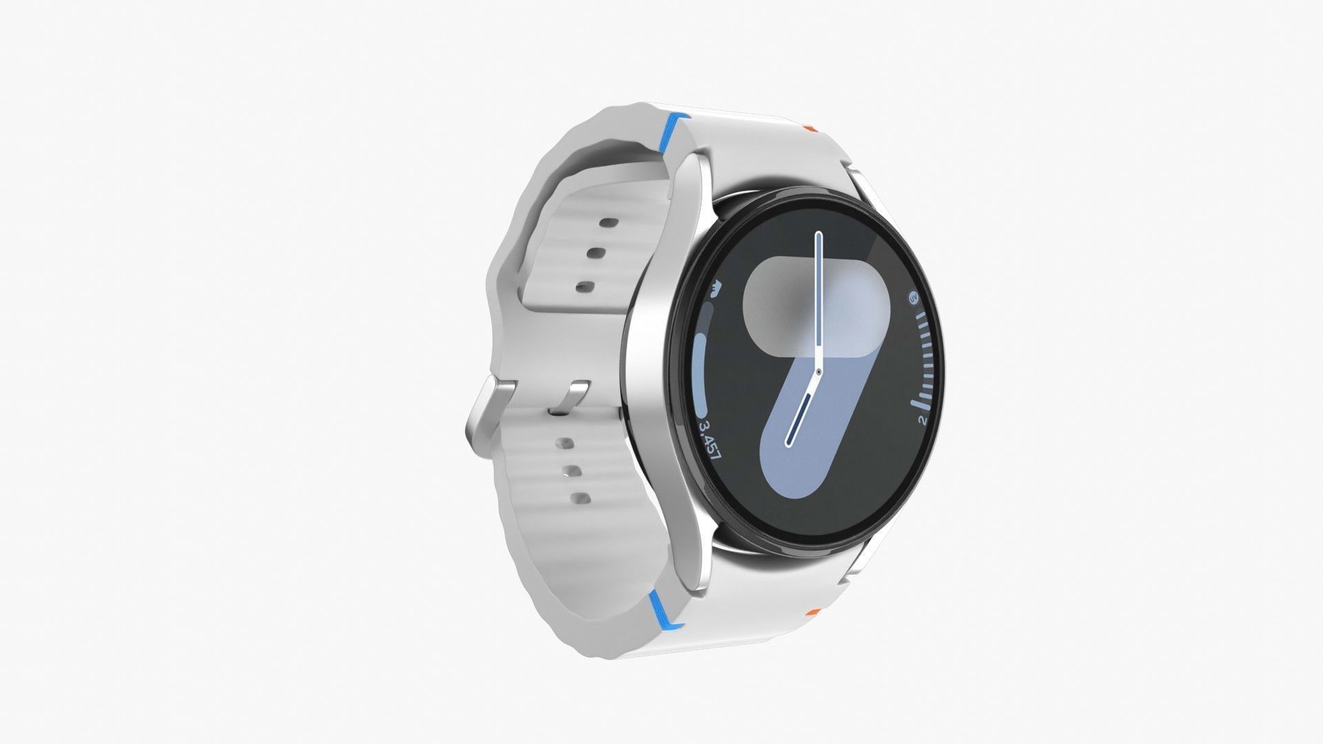 Samsung Galaxy Watch 7 Silver 3D model_3