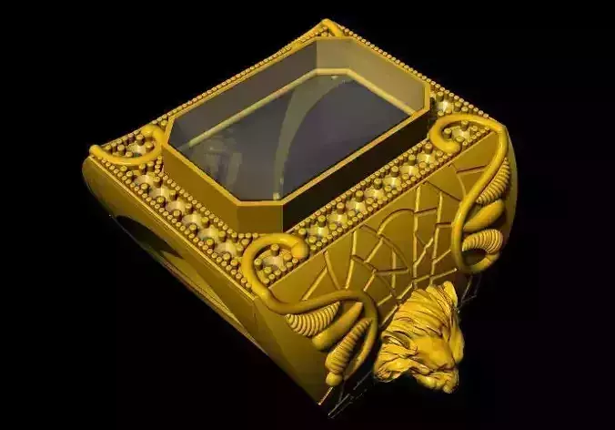 Men  lion ring 3dm file