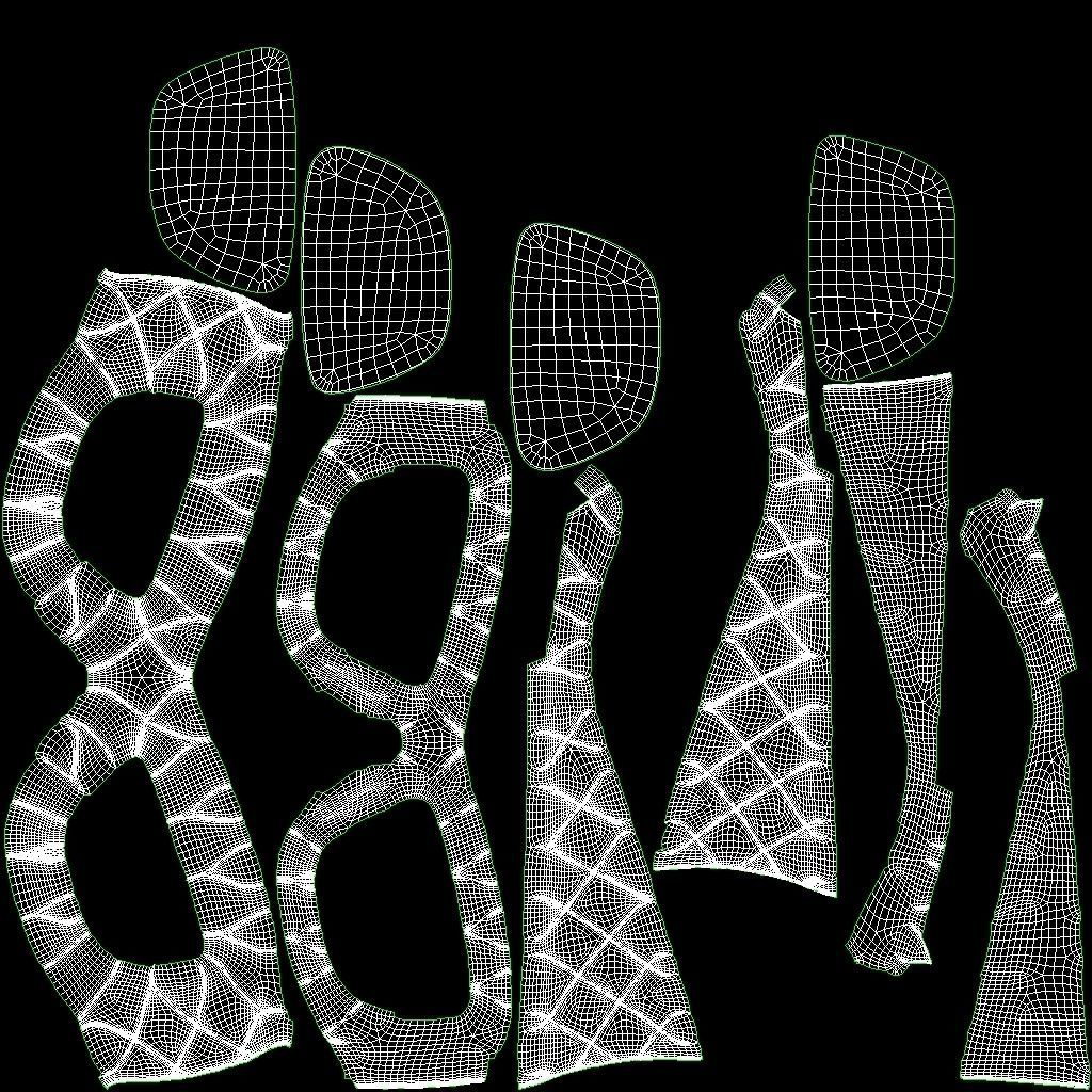 Bottega Veneta Intrecciato Rectangular Sunglasses Low-poly 3D model_13