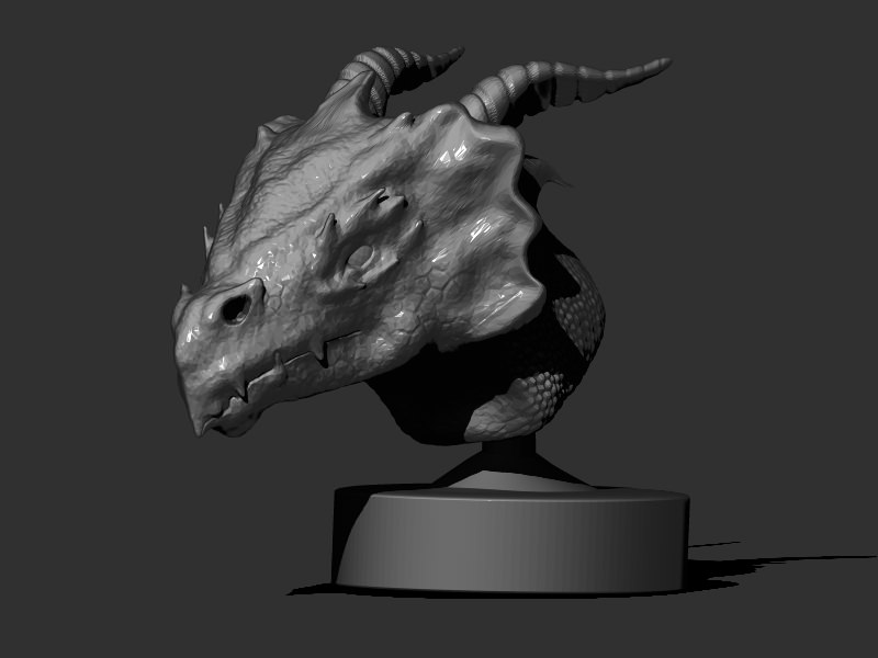 Dragon Head 3D print model_1