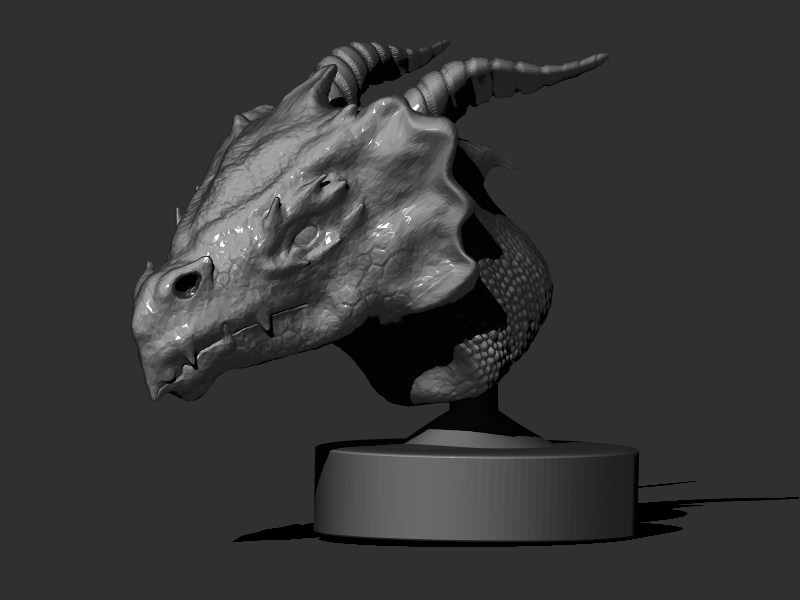 Dragon Head 3D print model_2