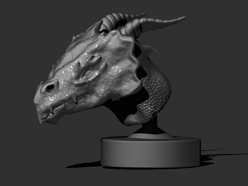 Dragon Head 3D print model_3