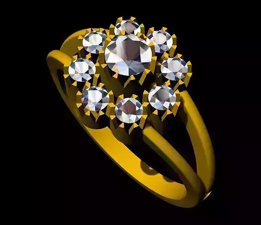 Cluster Ring 3dm file