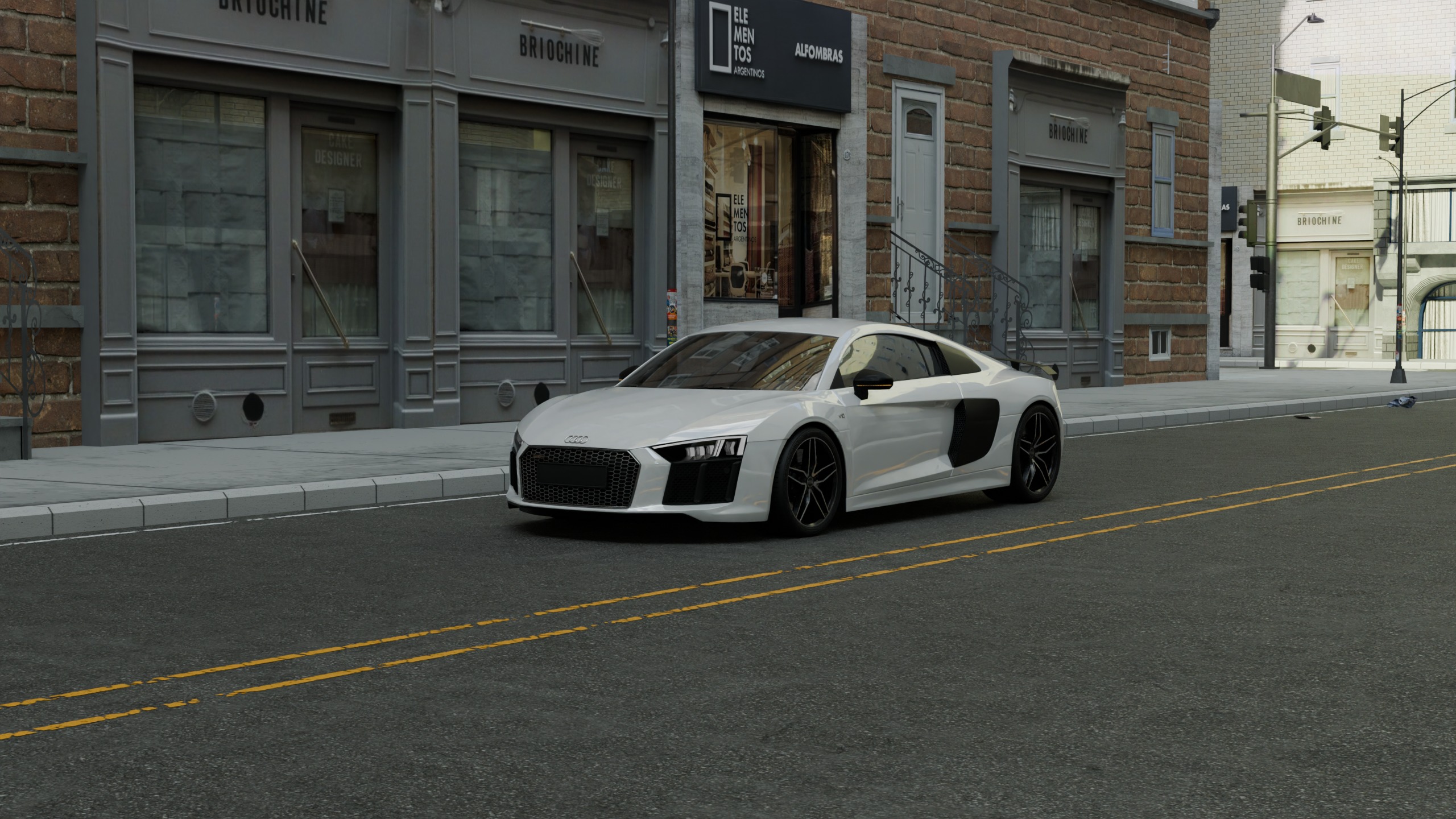 Audi R8 2017 3D model_10