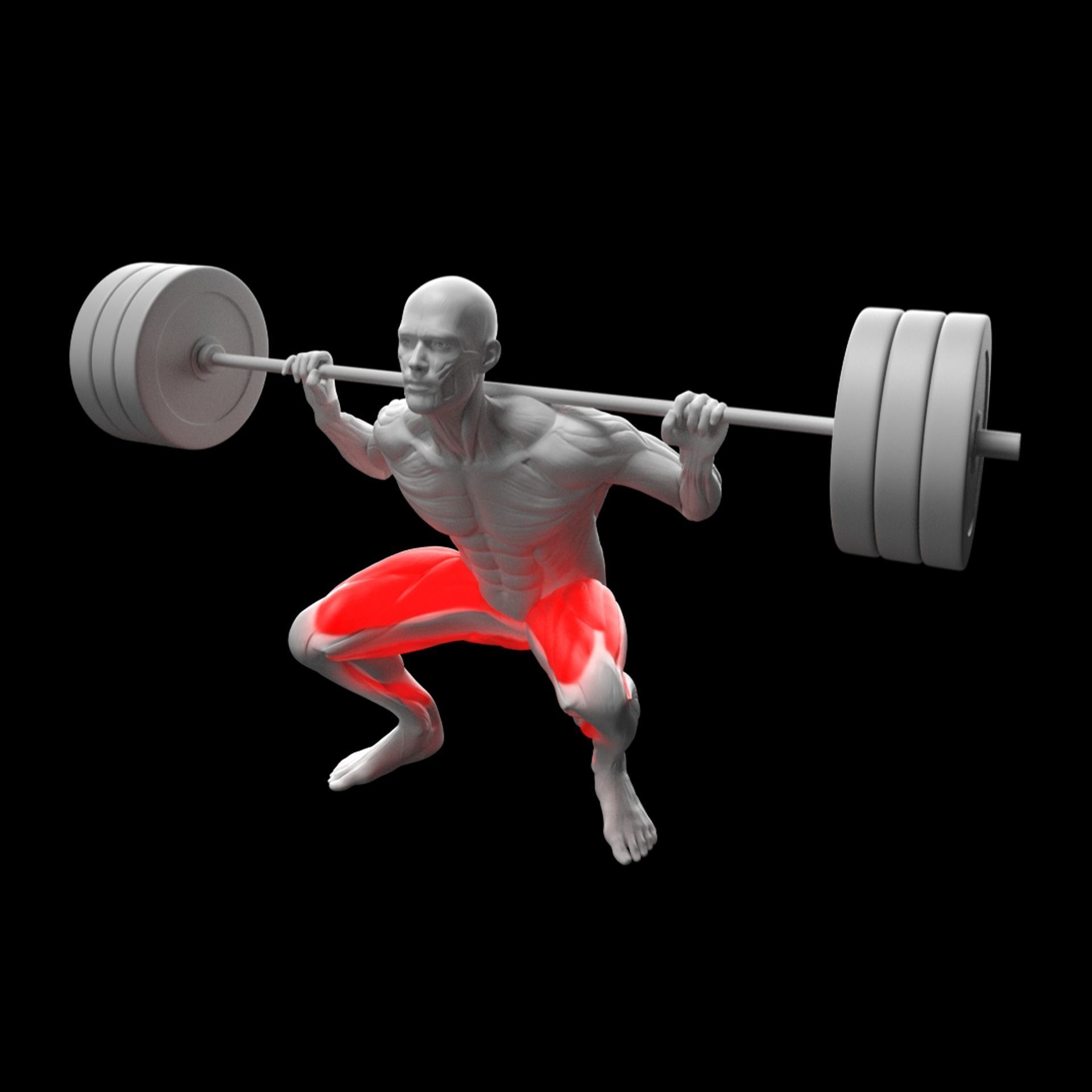Gym Exercise Animations Pack 3D model_47