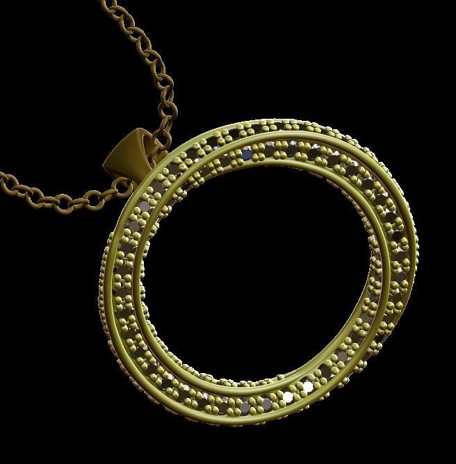 Spiral Mobius Diamond Pendant 3D print model_20