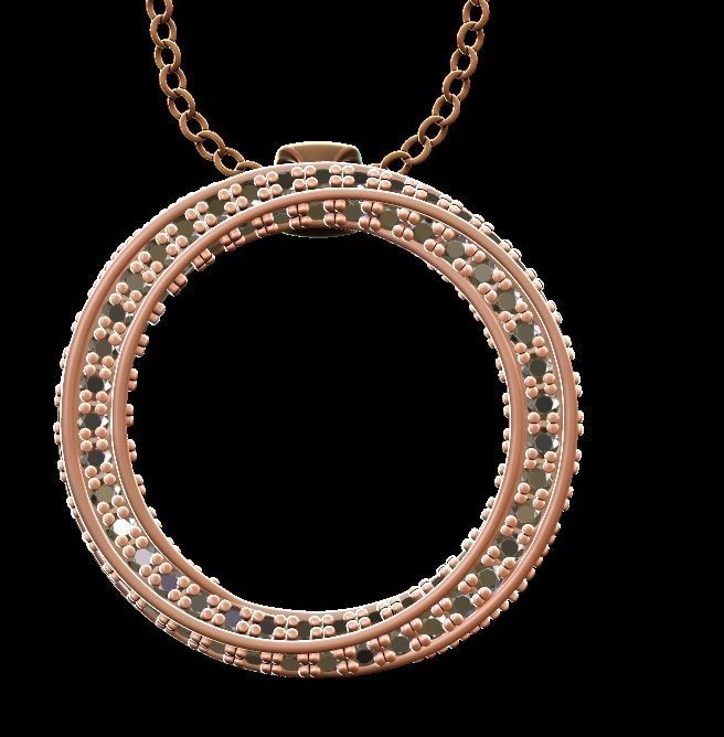 Spiral Mobius Diamond Pendant 3D print model_19