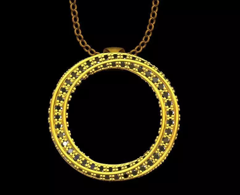 Spiral Mobius Diamond Pendant 3D print model_0