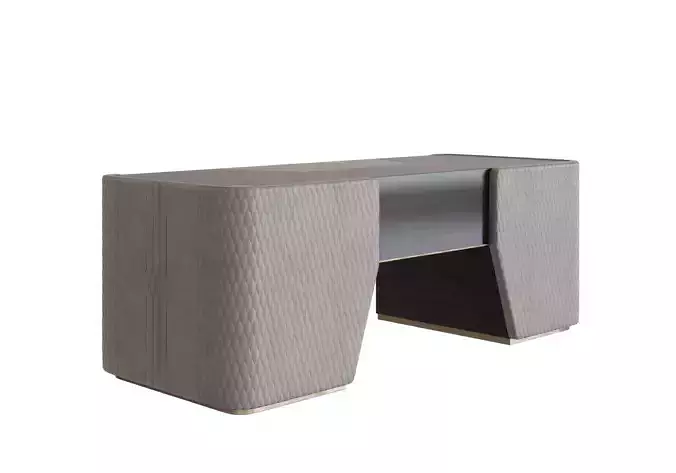 Leather office desk by MODENESE