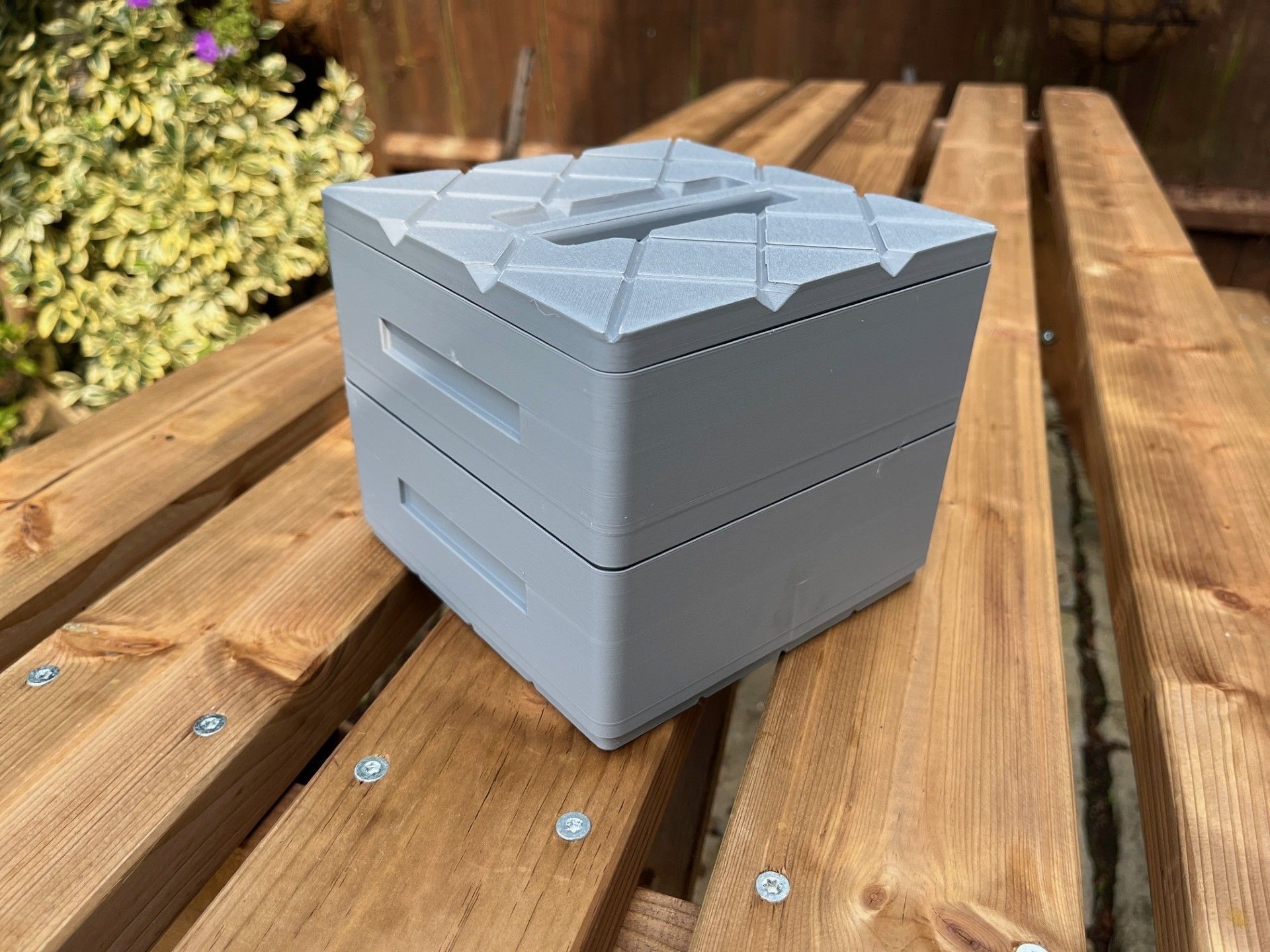 Stackable RailMatch Acrylic Paint 18ml Pot Storage Boxes 3D print model_4