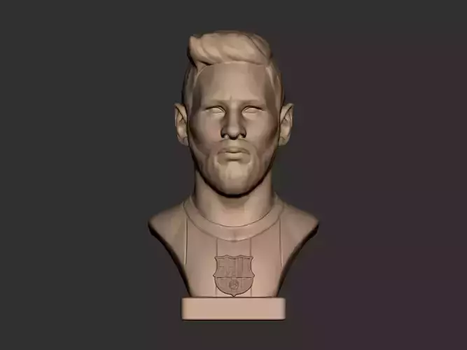 Lionel Messi 3d bust for printing 3D print model 3D print model