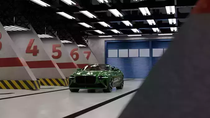 Parking lot showroom 3D model