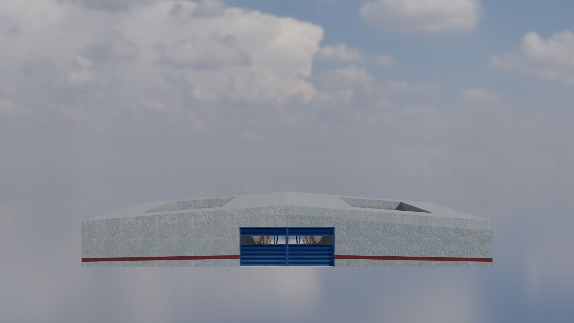 Parking lot showroom 3D model 3D model_9