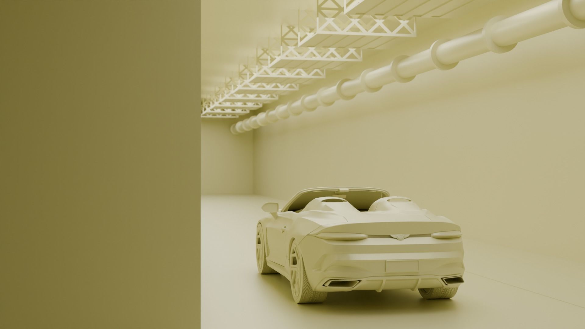 Parking lot showroom 3D model 3D model_15
