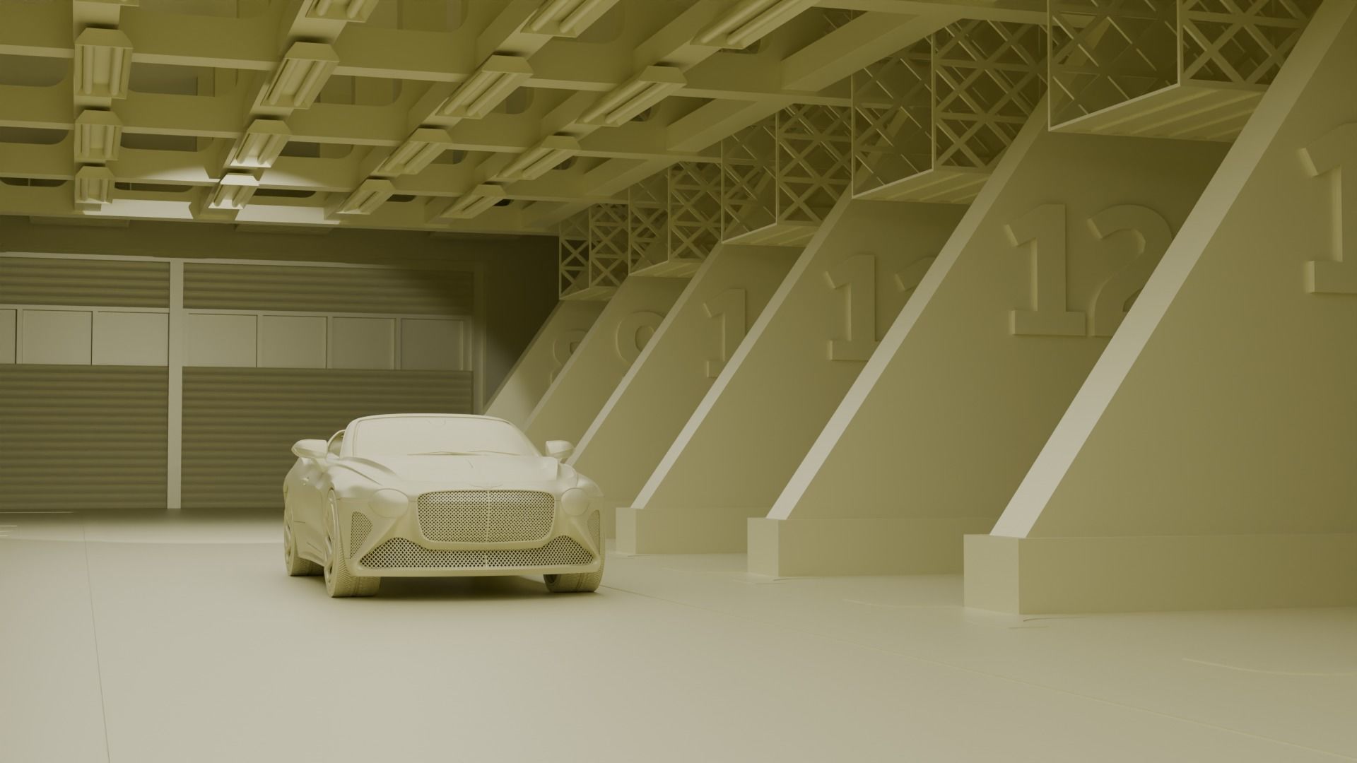 Parking lot showroom 3D model 3D model_12