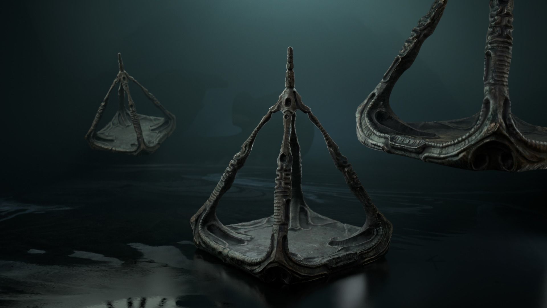 Vintage Scifi Pack VOL 3 Egregores Low-poly 3D model_8