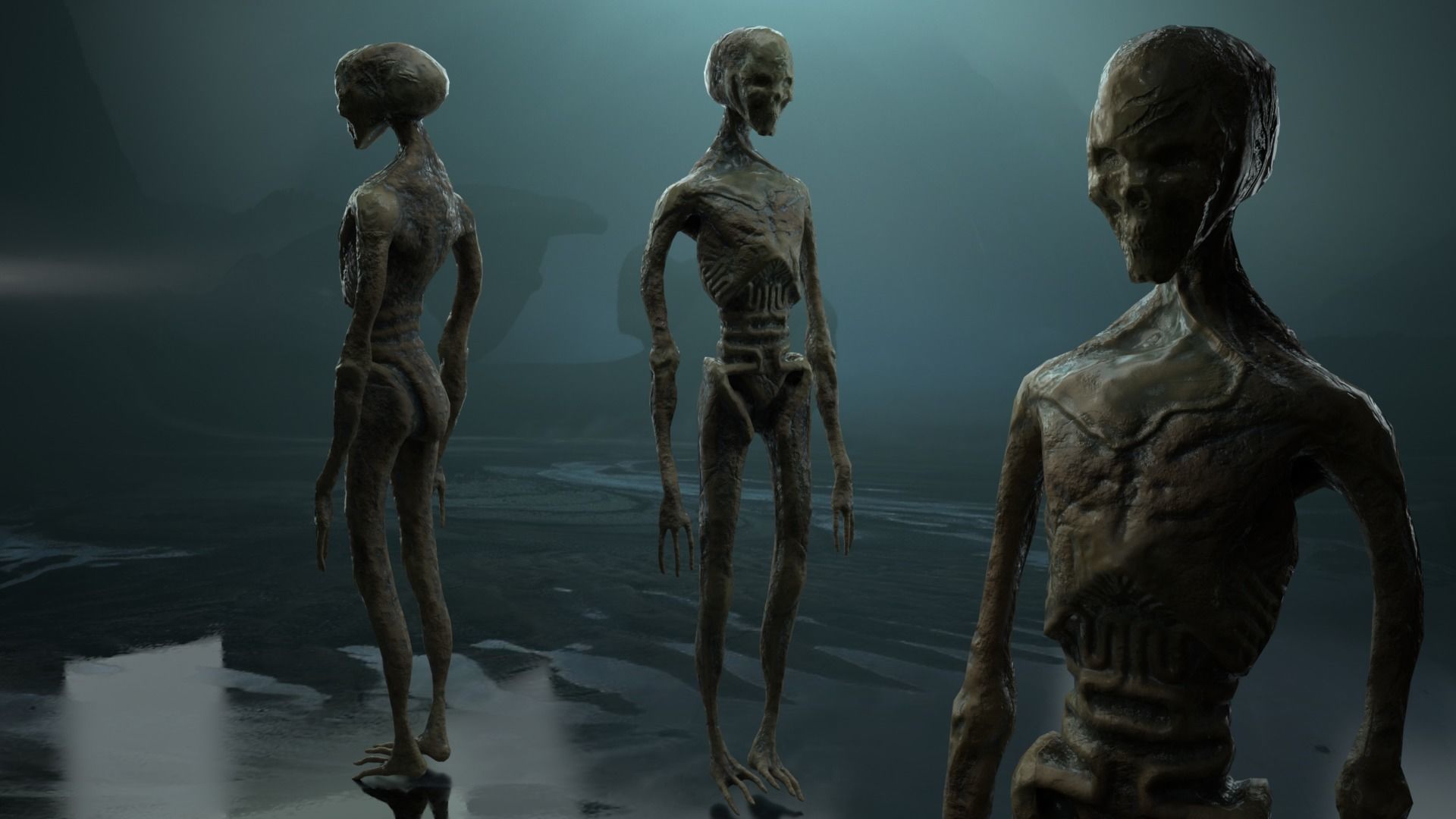 Vintage Scifi Pack VOL 3 Egregores Low-poly 3D model_5