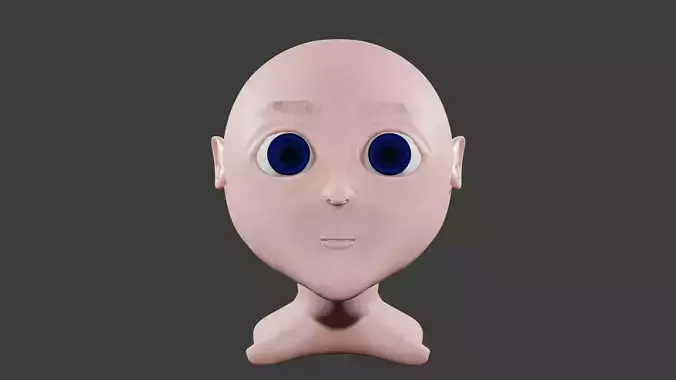 Girl head sculpt