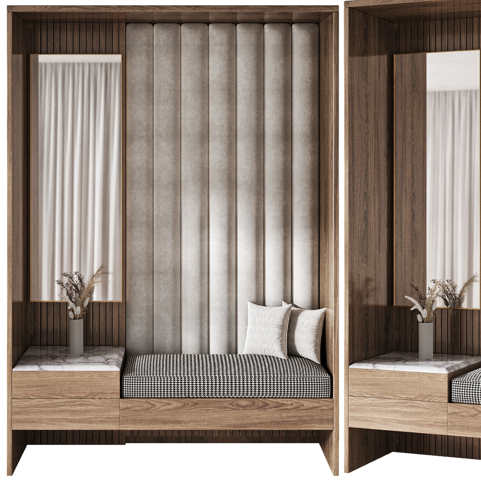 Hallway 011 Low-poly 3D model_1