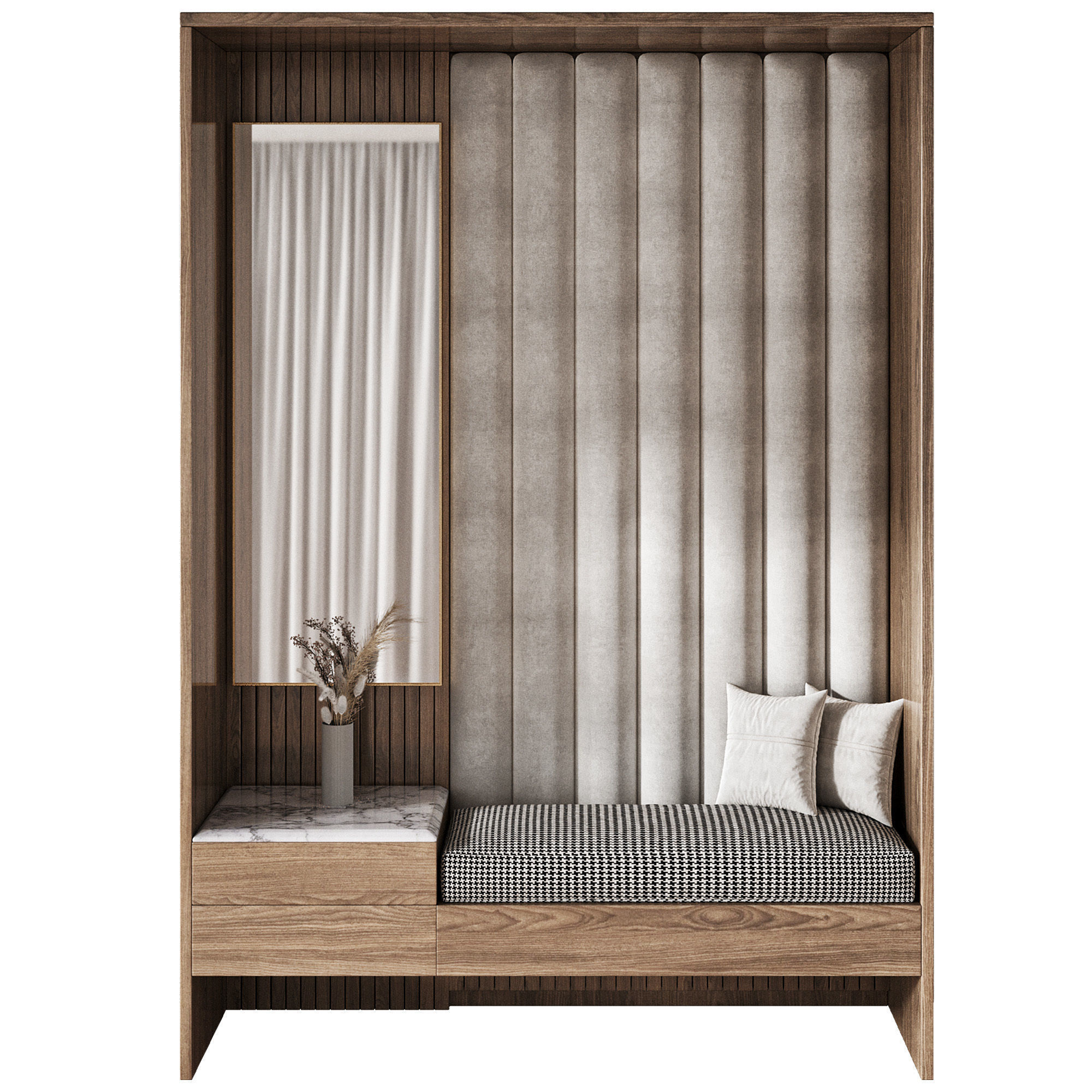 Hallway 011 Low-poly 3D model_3