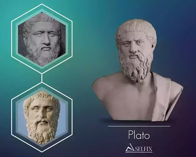 Plato Bust 3D print model