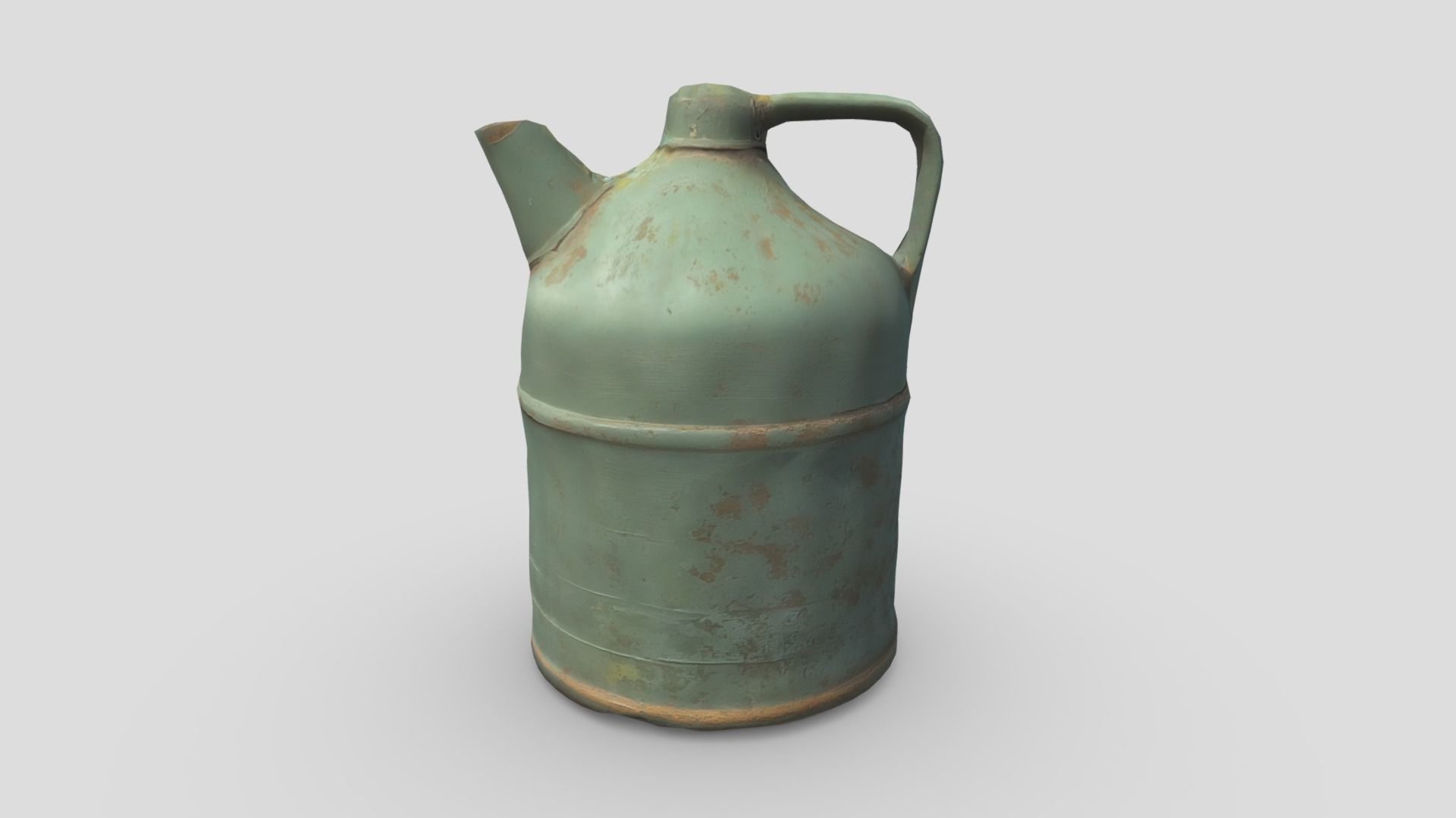 Rusty Oil Can Low-poly 3D model_3
